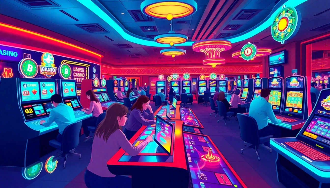 Joueurs profitant d'une expérience passionnante dans les crypto casinos modernes.