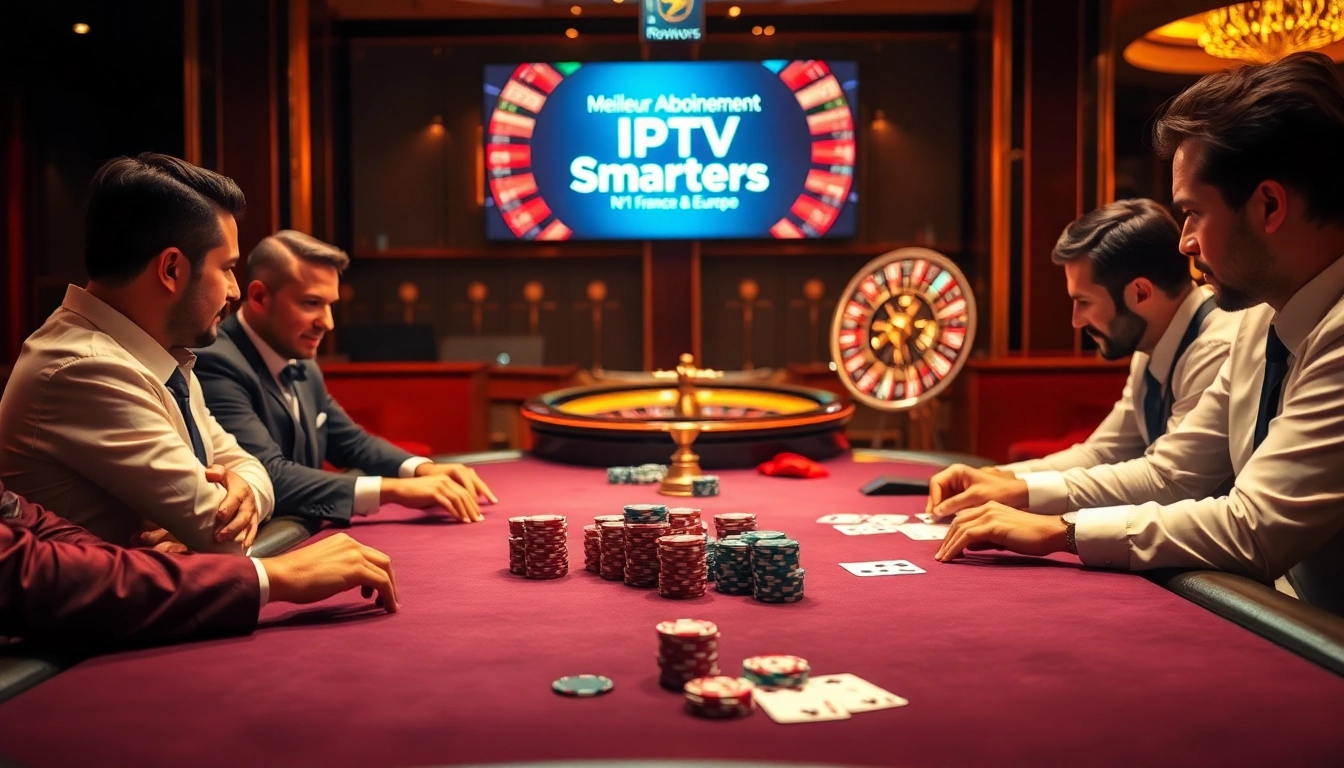 Vivez l'excitation du jeu avec Meilleur Abonnement IPTV Smarters N°1 En France & Europe à une table de poker à enjeux élevés.