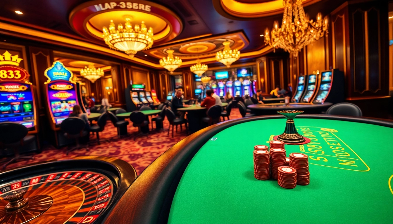 Experience thrilling gameplay at Bk33 casino with vibrant tables and engaging players.