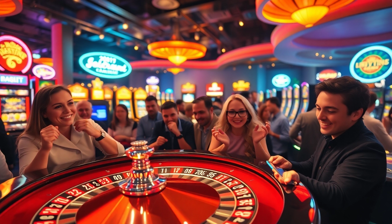 Jouer à des jeux de casino en ligne excitants avec des machines à sous éclatantes.